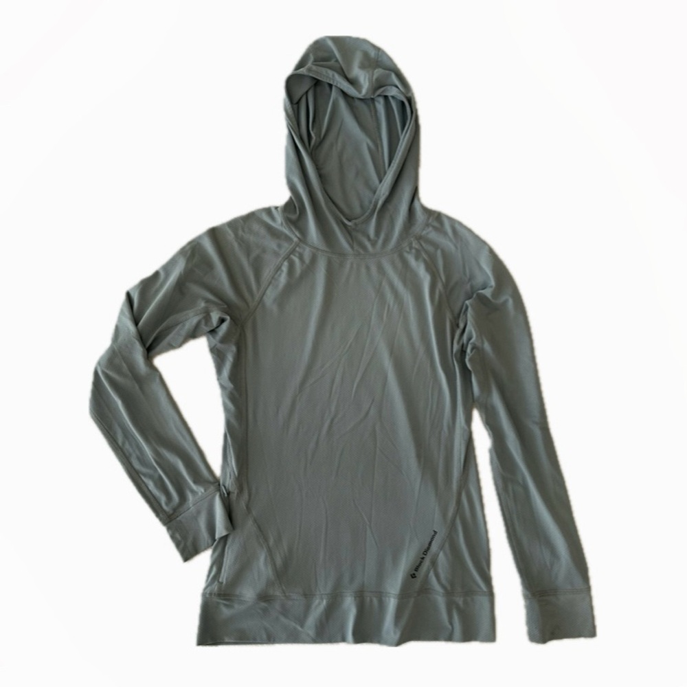Black Diamond Light Gray Alpenglow Sun Hoodie
